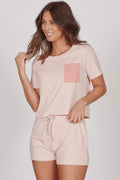 Jessie Pink Jersey Short Pyjama Set